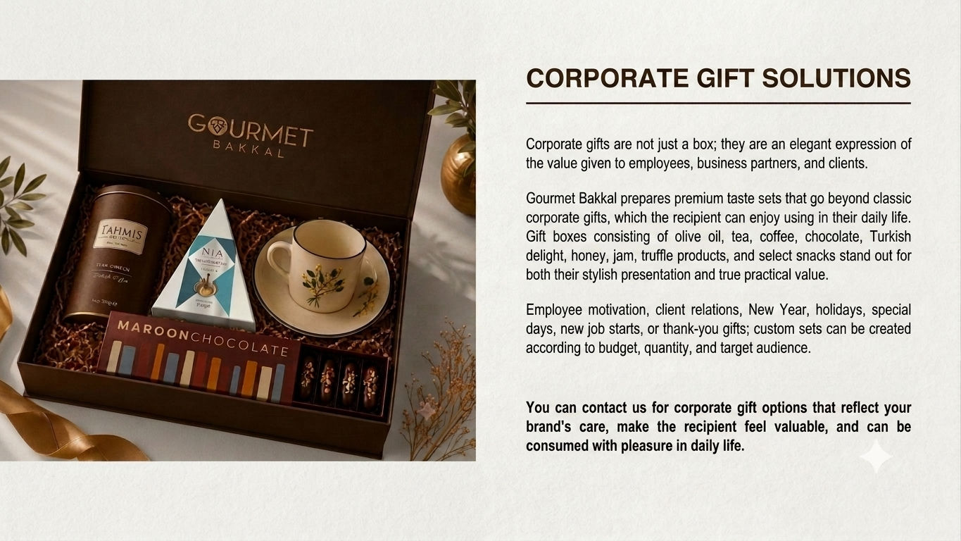 Gourmet Bakkal Kurumsal Hediye Çözümleri