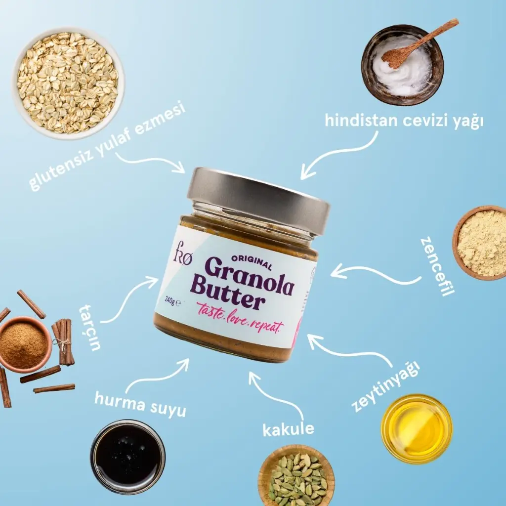 Granola Butter Original Glutensiz Şekersiz Vegan Sürülebilir Ezme 3.webp