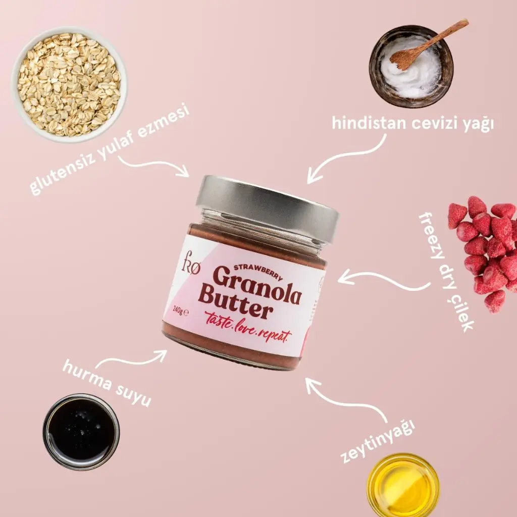 Çilek Glutensiz Şekersiz Vegan Sürülebilir Kahvaltılık Ara Öğün 3.webp