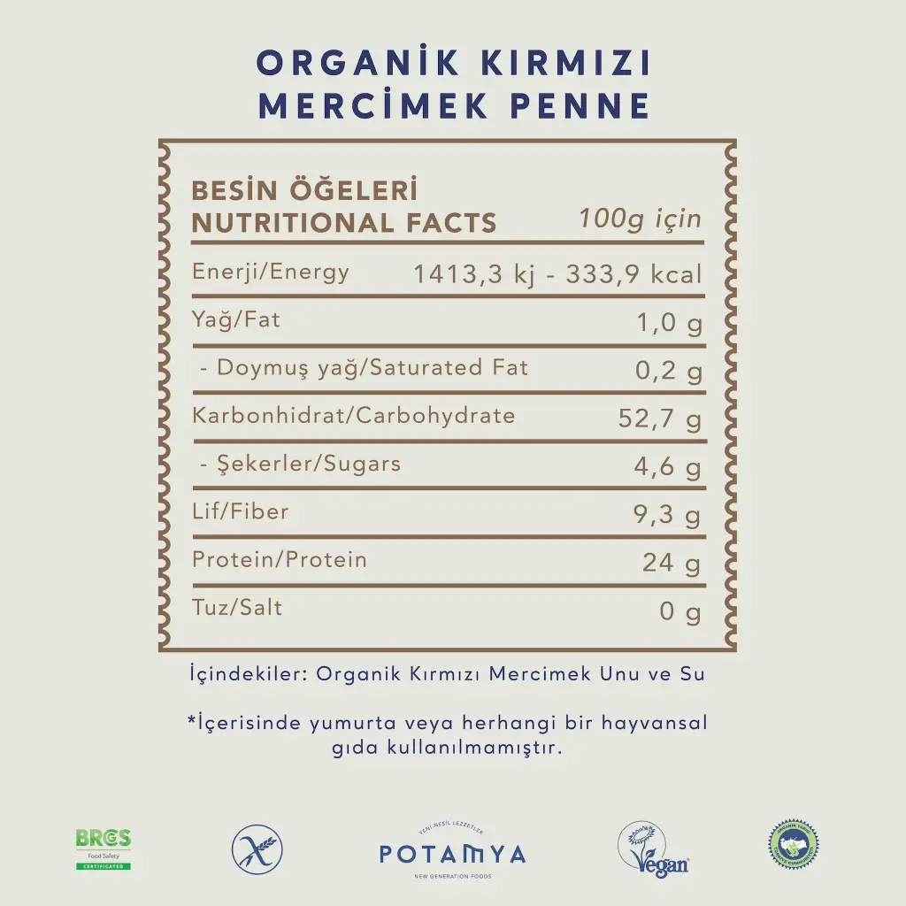 Glutensiz Kırmızı Mercimek Penne Makarna 2.webp