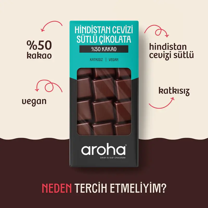 %50 Kakao Vegan Hindistan Cevizi Sütlü Çikolata 2.webp