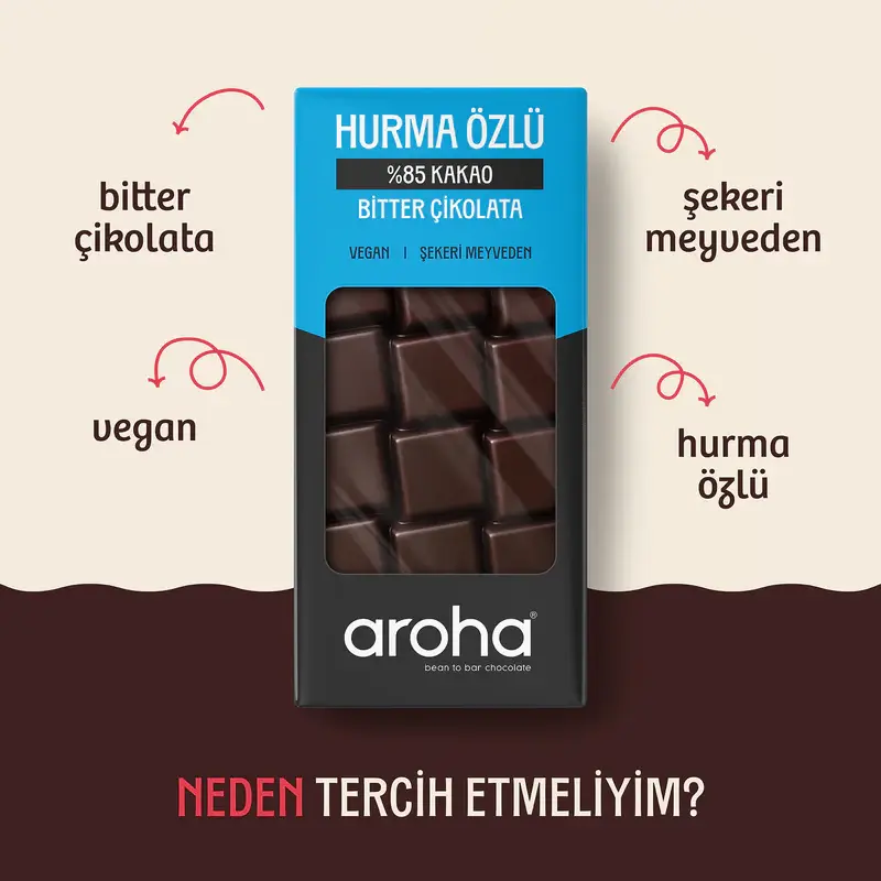 Hurma Özlü %85 Kakao Bitter Çikolata 2.webp
