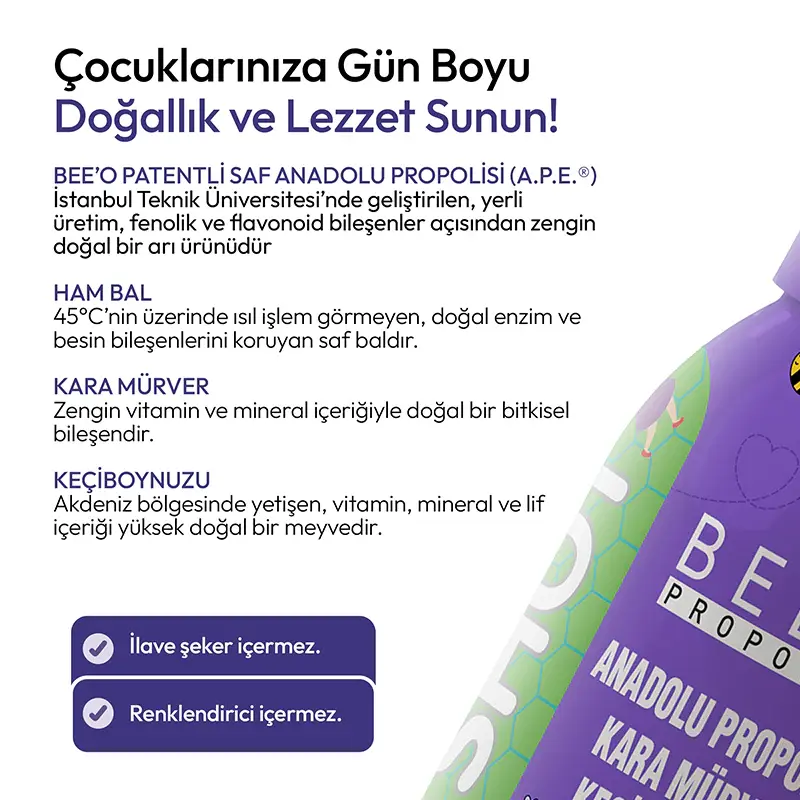 BEEO Kara Mürver Çocuk Shot 12'li 10.webp