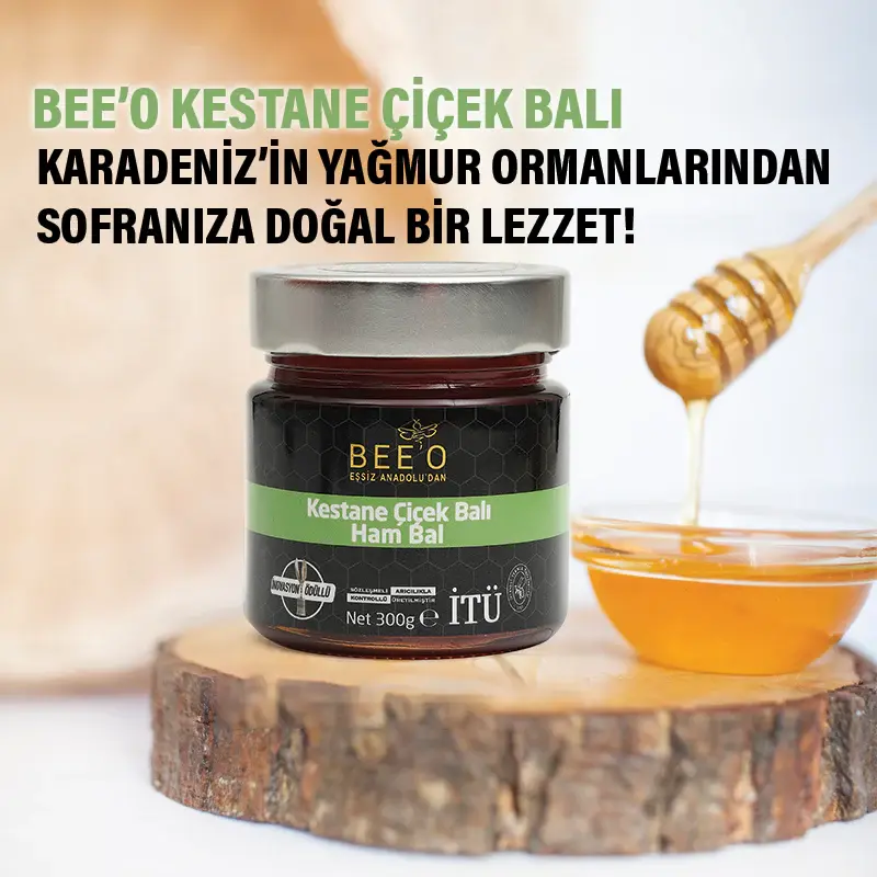BEEO Kestane Çiçek Balı (Ham Bal) 3.webp