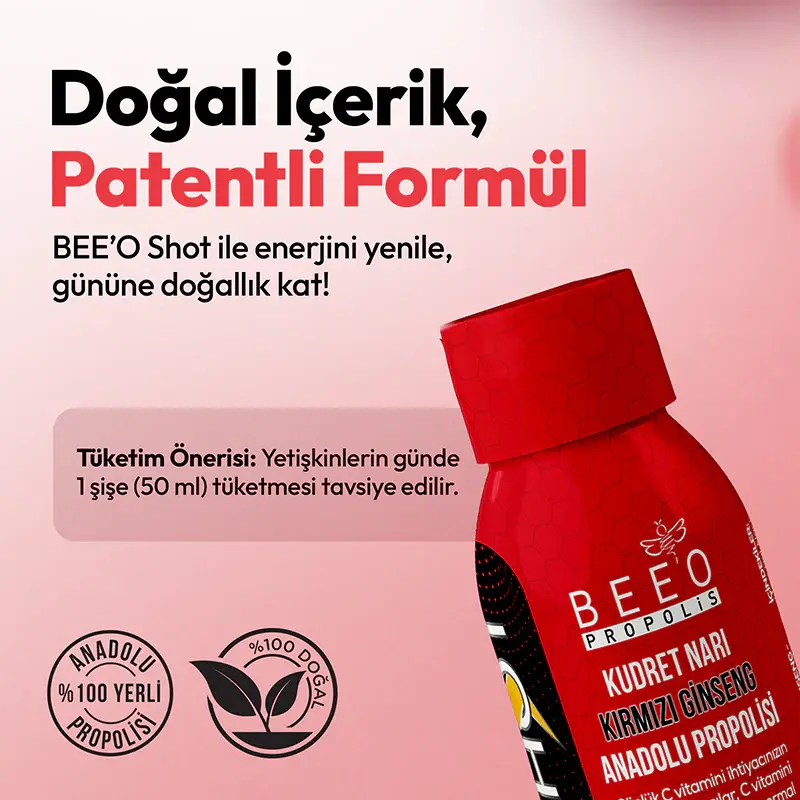 BEEO Kudret Narı Ginseng Propolis Shot 12`li 9.webp