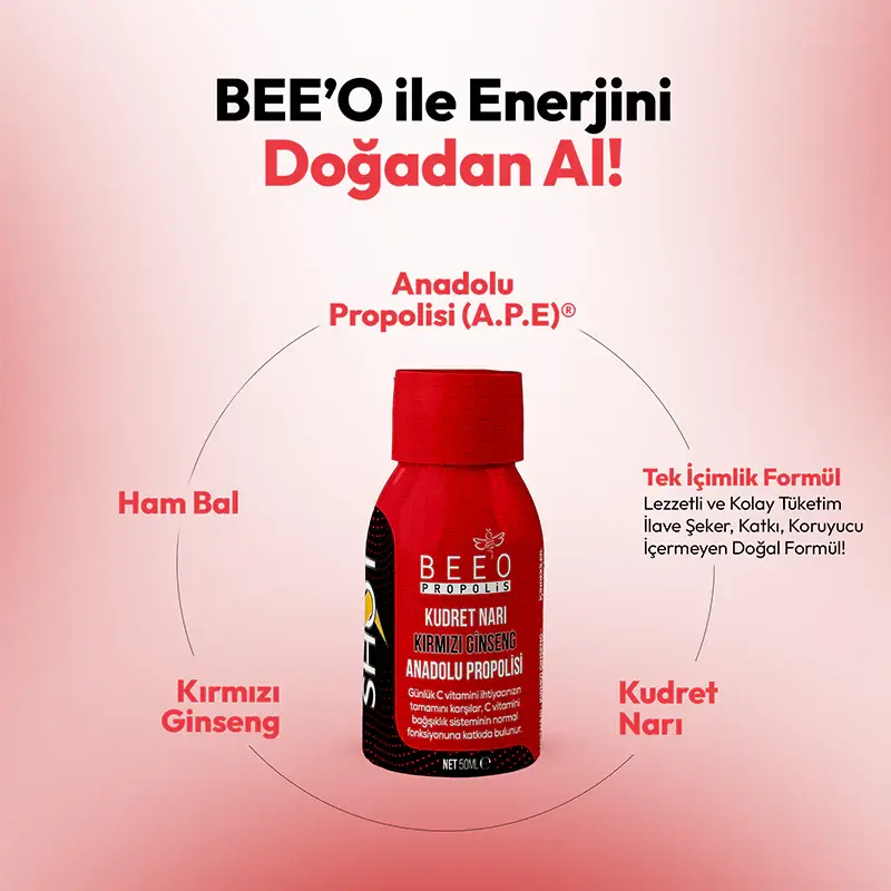 BEEO Kudret Narı Ginseng Propolis Shot 12`li 6.webp