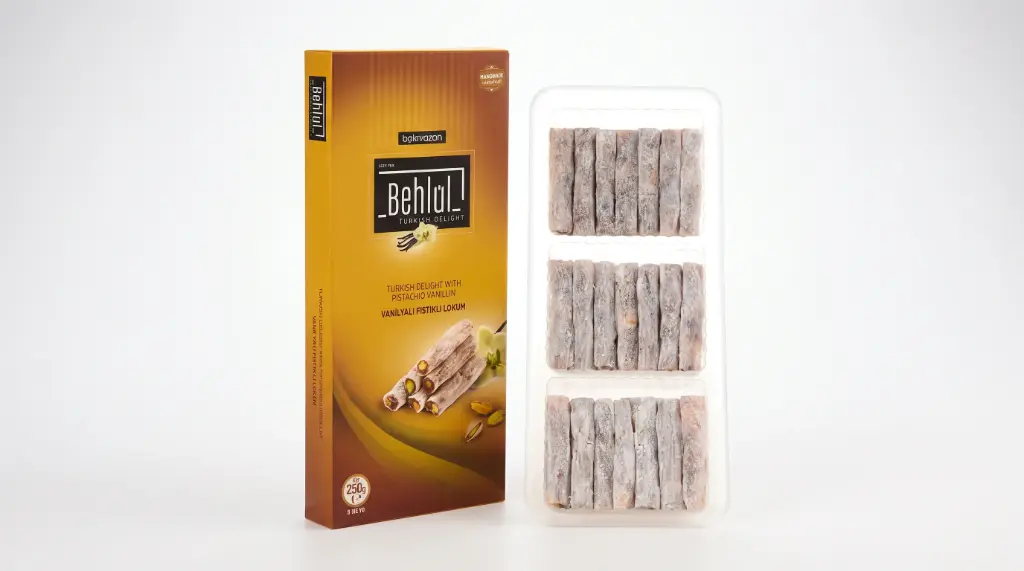 Lokum Vanilyalı Fıstıklı 250 Gr. - Bakırkazan Behlül