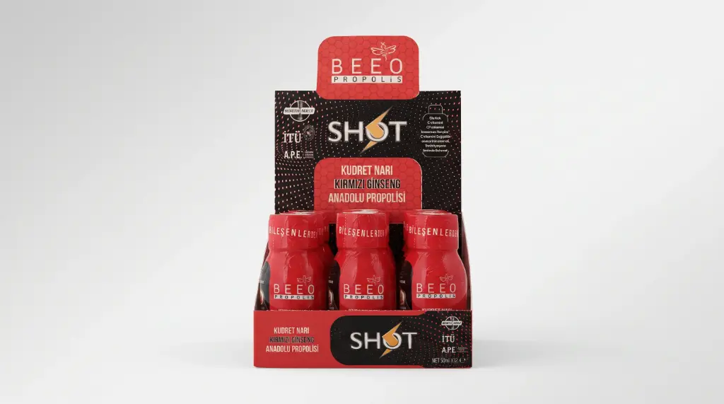 BEEO BİTTER MELON, GİNSENG & PROPOLİS SHOT (12 PACK)