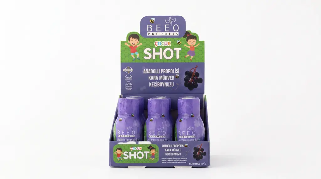 BEEO ELDERBERRY KİDS SHOT (12 PACK)