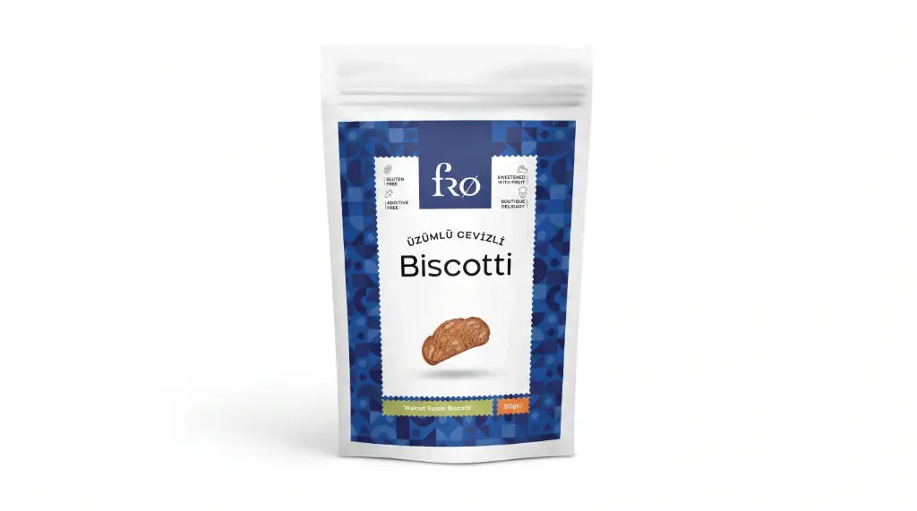 Üzümlü Cevizli Biscotti Kurabiye 50 Gr. Fro