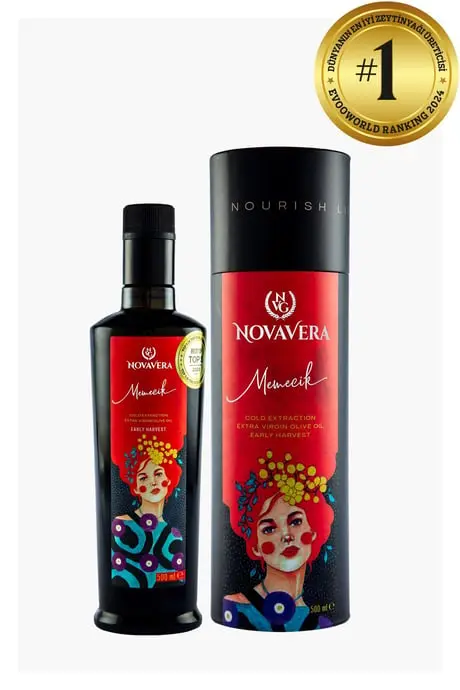 NOVA VERA MEMECİK EARLY HARVEST EXTRA VİRGİN OLİVE OİL – 500 ML (GİFT BOX)
