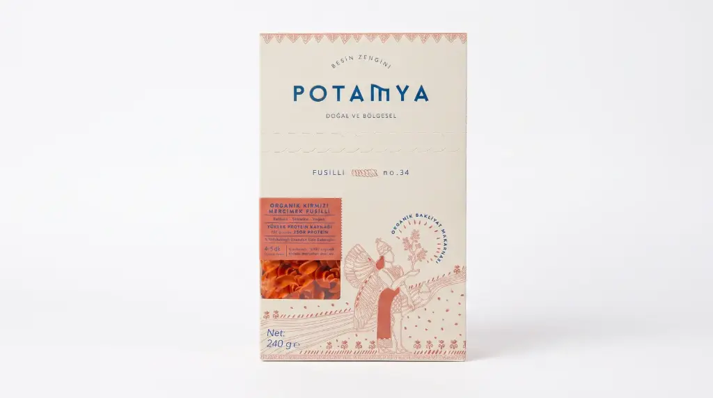 POTAMYA ORGANİC GLUTEN-FREE RED LENTİL FUSİLLİ