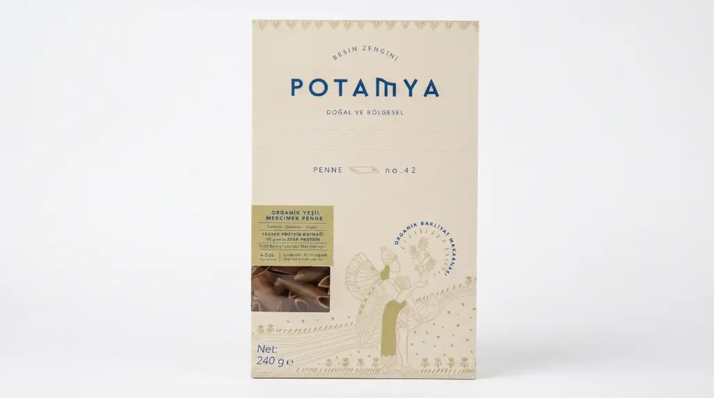 POTAMYA ORGANİC GLUTEN-FREE GREEN LENTİL PENNE