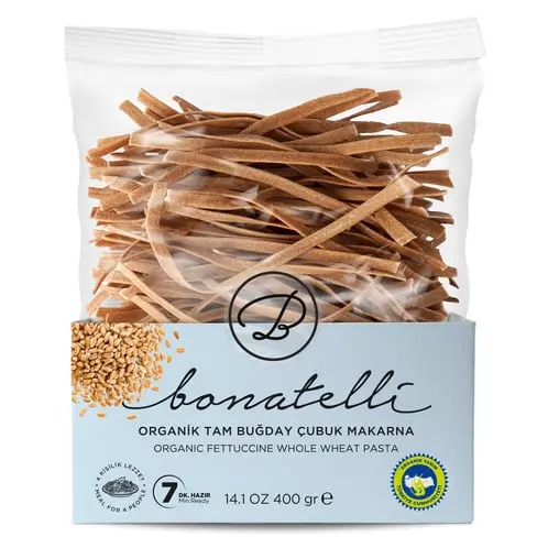 TELLİOĞLU ORGANİC WHOLE WHEAT STİCK PASTA – 400 G