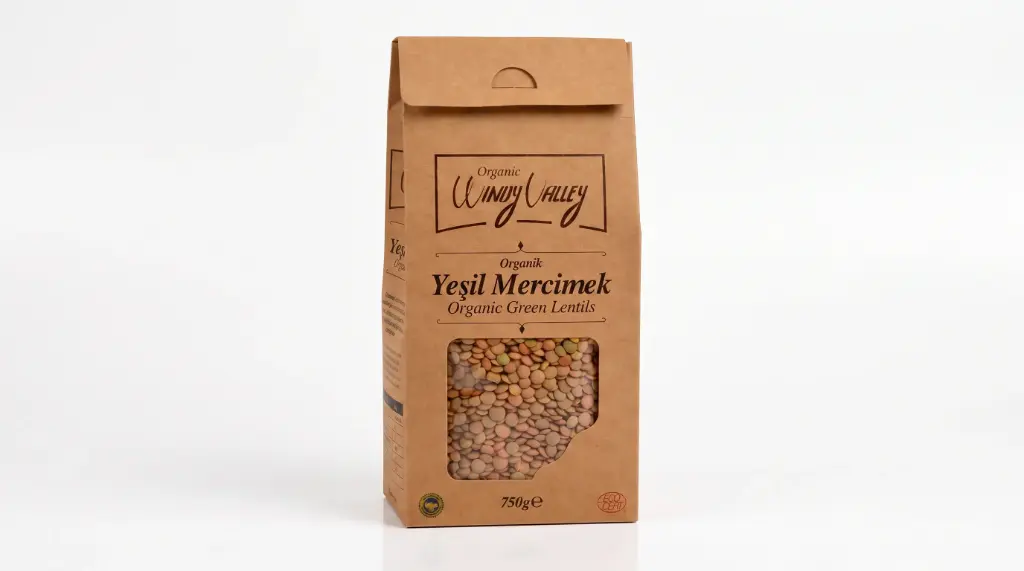 Organik Yeşil Mercimek 750 Gr. - Windy Valley