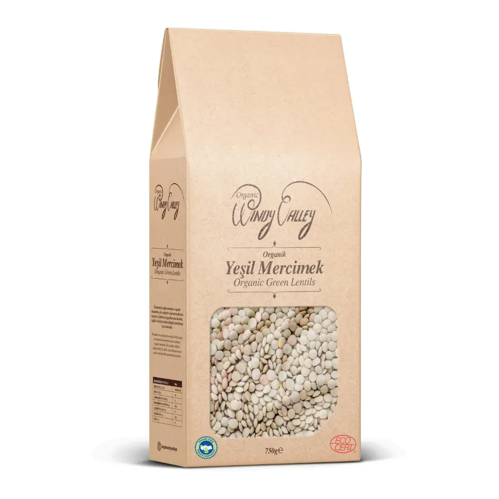 WİNDY VALLEY ORGANİC GREEN LENTİLS – 750 G