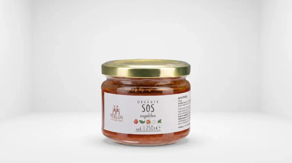 Organik Sos ( Napoliten ) 250 Gr. - Yerlim
