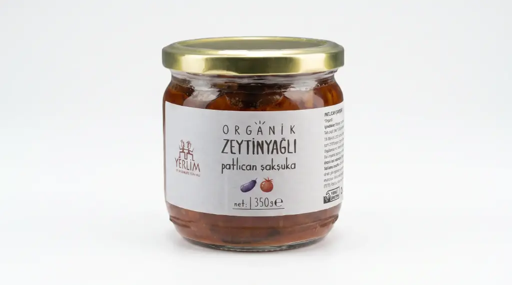 Organik Zeytinyağlı (patlıcan Şakşuka) 350 Gr. - Yerlim