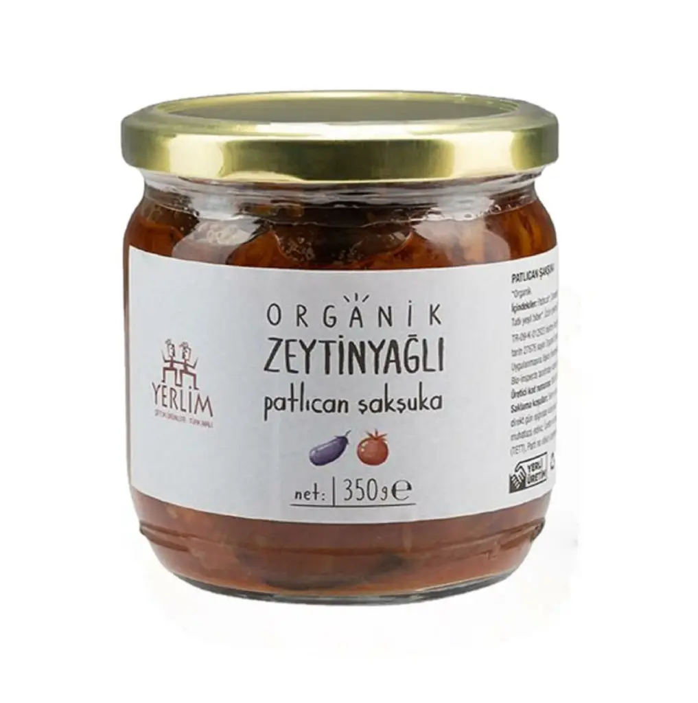YERLİM ORGANİK ZEYTİNYAĞLI PATLICAN ŞAKŞUKA