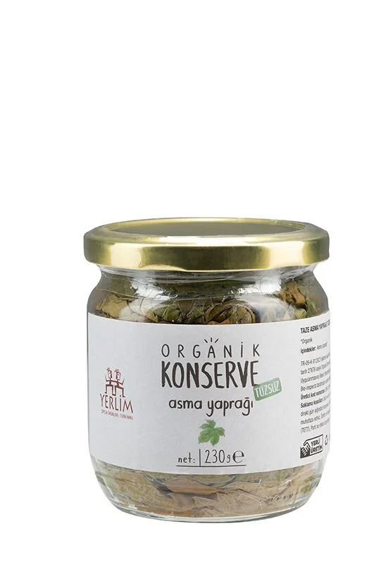 YERLİM ORGANİK KONSERVE TAZE ASMA YAPRAĞI