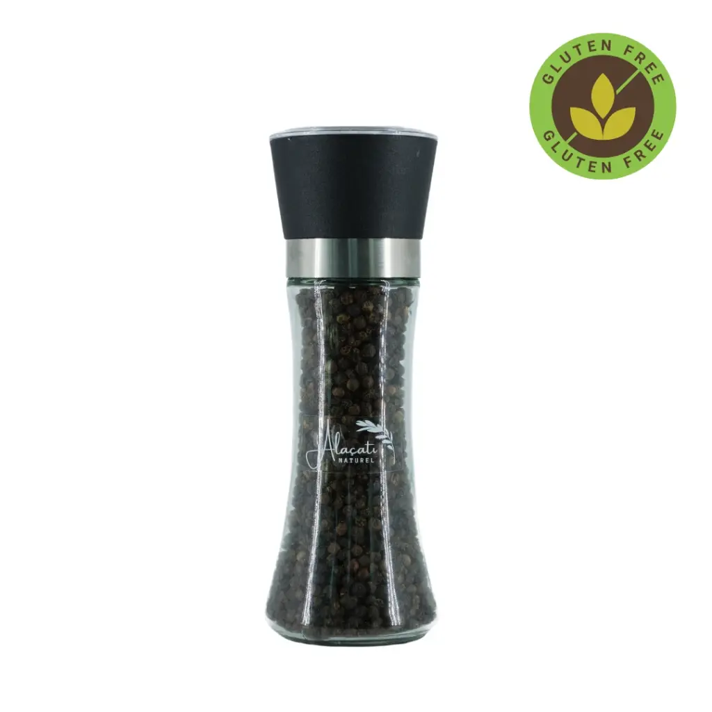 ALAÇATI NATUREL BLACK PEPPER GRİNDER (BALLERİNA BOTTLE) – 100 G