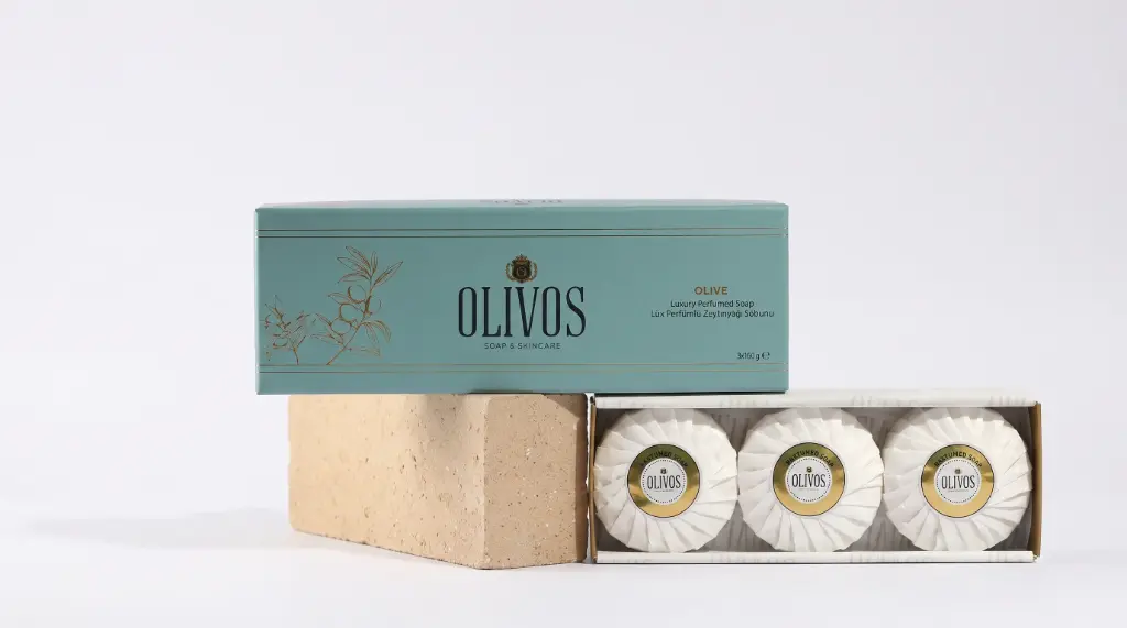 OLİVOS LUXURY OLİVE OİL SOAP – 3 × 100 G