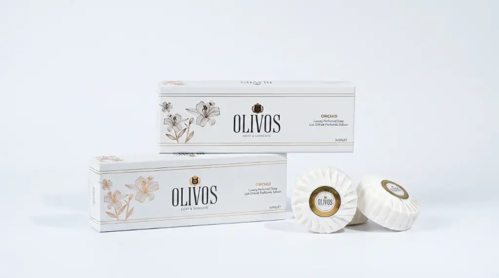 Lüx Zeytinyağı Sabunu (Orkide Kokulu)) 3x100 Gr. - Olivos