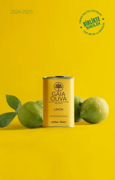 GAİA OLİVA LİMON ÇEŞNİLİ 175 ML NATÜREL SIZMA ZEYTİNYAĞI (YENİ HASAT)