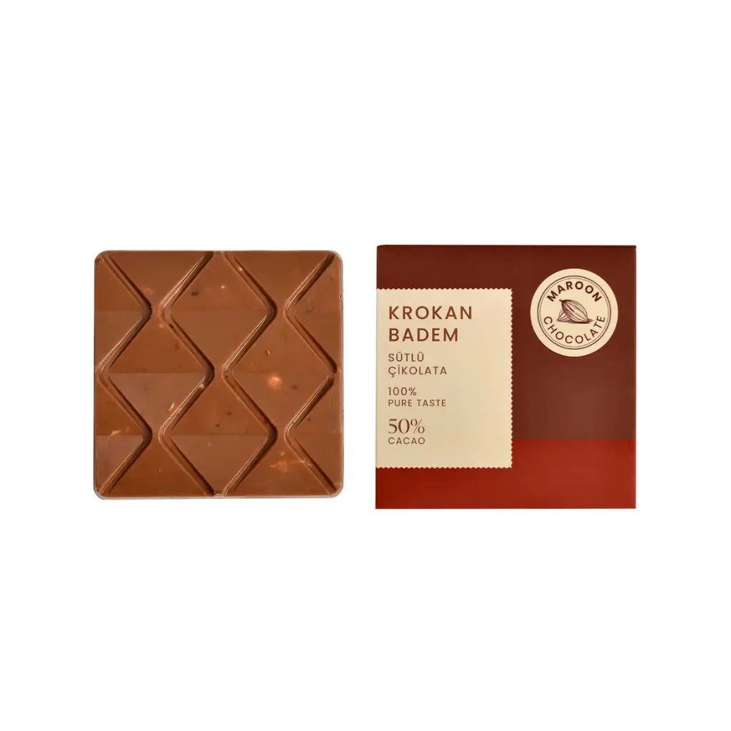 MİLK CHOCOLATE WİTH ALMOND BRİTTLE
