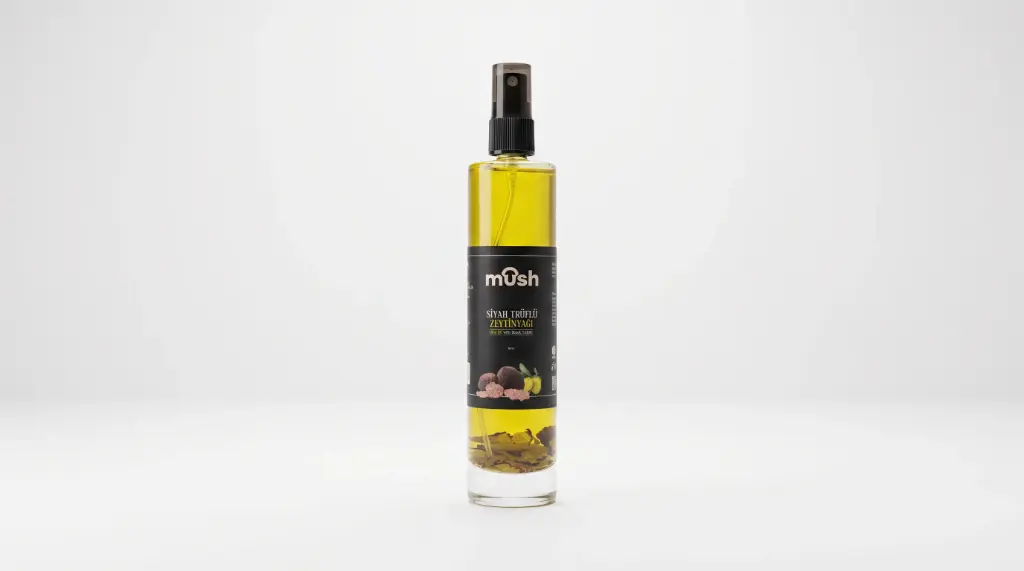 MUSH BLACK TRUFFLE FLAVORED EXTRA VİRGİN OLİVE OİL SPRAY – 130 ML