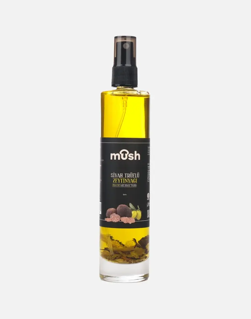 MUSH SİYAH TRÜF AROMALI NATUREL SIZMA ZEYTİNYAĞI SPREY (130 ml)