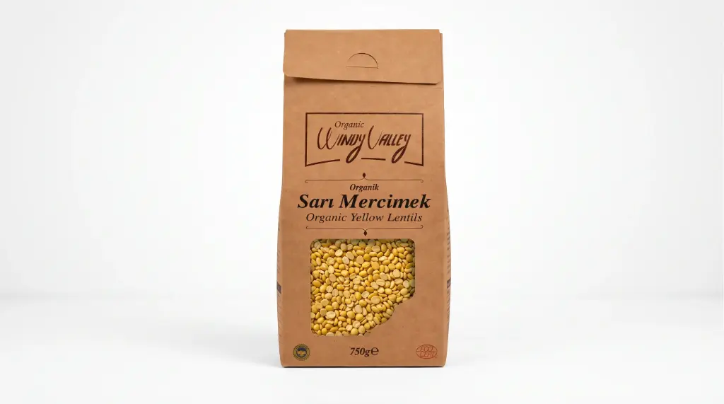 Organik Sarı Mercimek 750 Gr. - Windy Valley