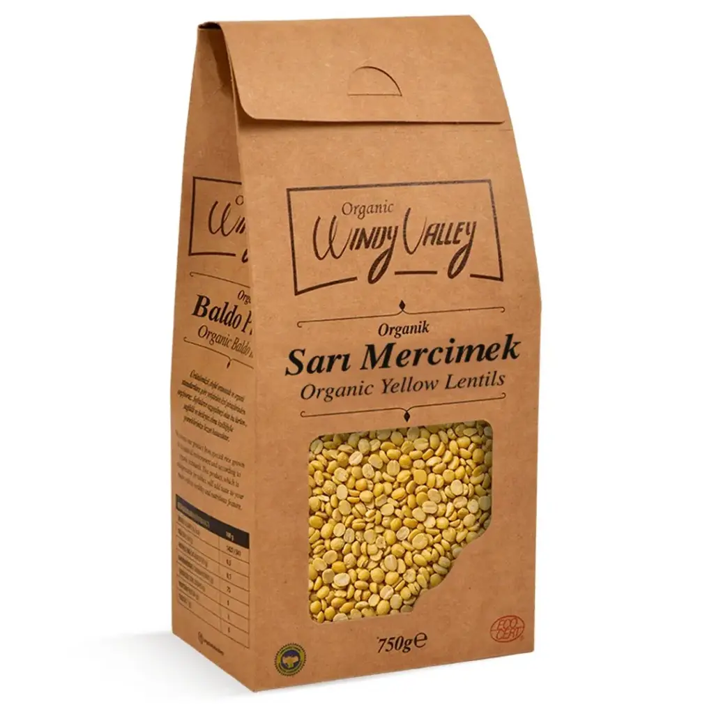 WİNDY VALLEY ORGANİC YELLOW LENTİLS – 750 G