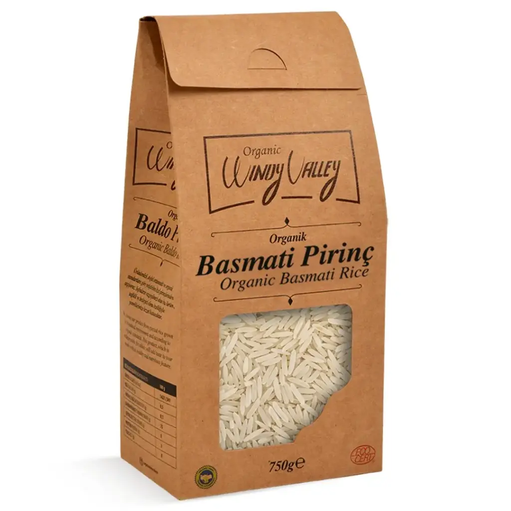 WİNDY VALLEY ORGANİK BASMATİ PİRİNÇ (750 GR) YERLİ ÜRÜN