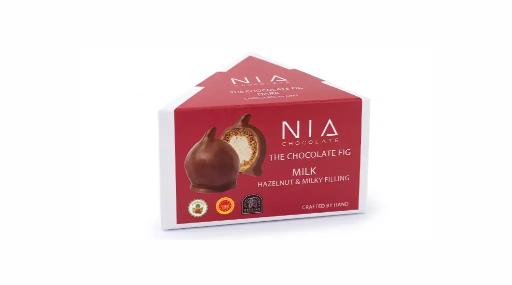 NIA CHOCOLATE MİLK CHOCOLATE COATED FİGS – 210 G PREMİUM TRİANGLE GİFT BOX