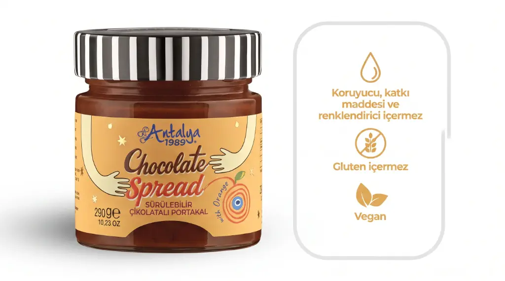 Sürülebilir Çikolatalı  Portakal  290 Gr. - Antalya Reçelcisi