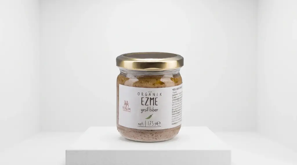 Organik Yeşil Biber Ezmesi 175 Gr. - Yerlim