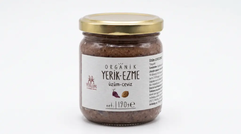 Organik Üzüm Ceviz Ezmesi 175 Gr. - Yerlim