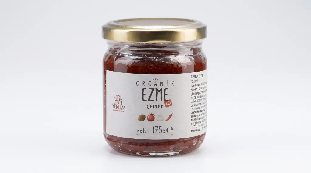 Organik Ezme Çemen 175 Gr. - Yerlim