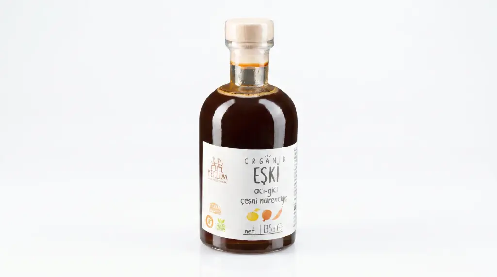 Organik Eşki Acı Gici Sos (Çeşni Narenciye) 135 Gr.- Yerlim